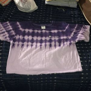 Purple Champions crop top t shirt